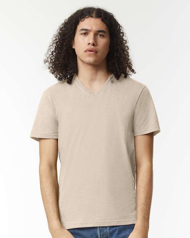 American Apparel Unisex CVC V-Neck Tee - 2006CVC gallery