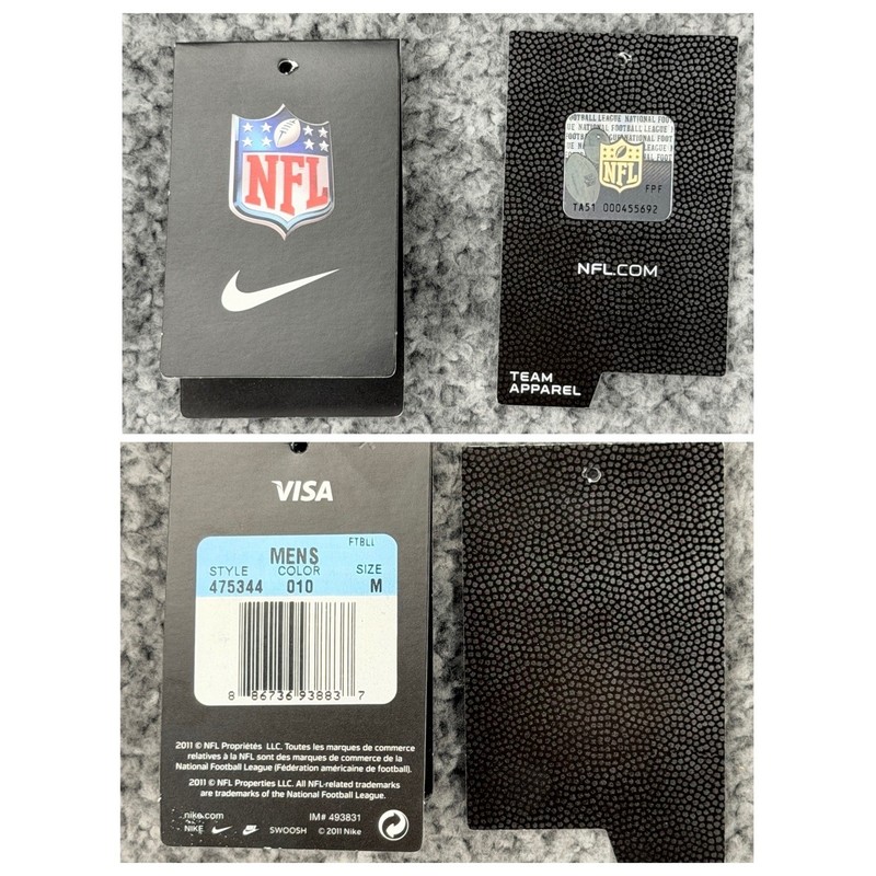 Carolina Panthers NFL Team Apparel Men's Size M Black Nike T-Shirt Cotton Sports gallery