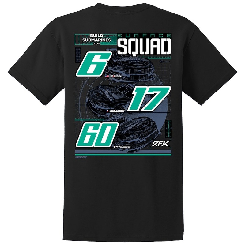 Roush Fenway Keselowski Racing Car Graphic T Shirt Fan Tee Black gallery