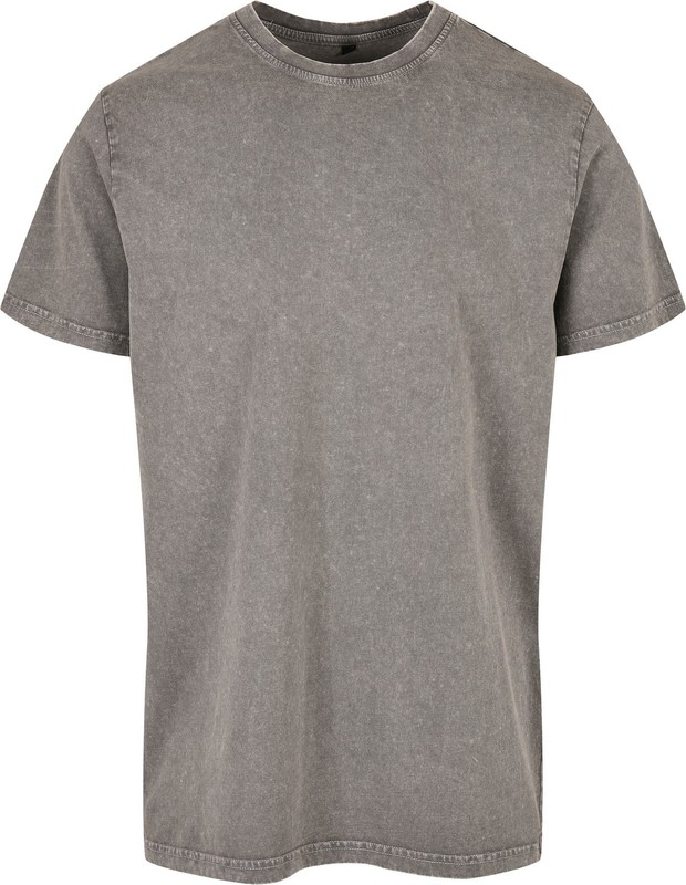 Acid Washed Round Neck Tee| Men's Urban style Crew Neck Relaxed Fit T-shirt gallery