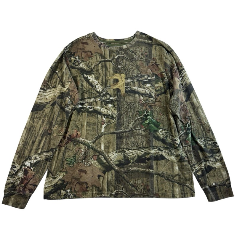 Mossy Oak L Large Shirt Break Up Infinity Camo Crew Neck Outdoors Hunting Hiking