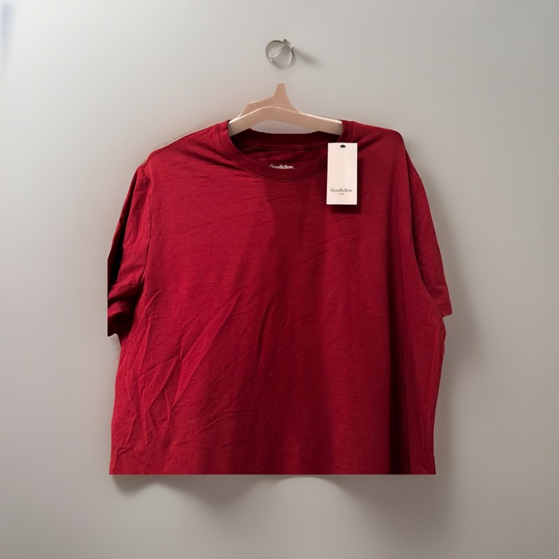 Goodfellow & Co. Maroon Game Day T-shirt Size L Cotton Modal Spandex NWT