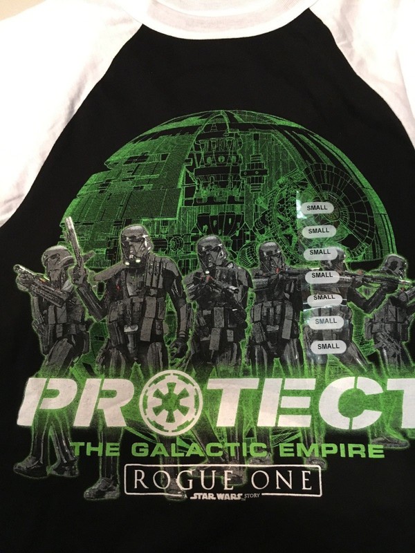 STAR WARS ROGUE ONE PROTECT THE GALACTIC EMPIRE MEDIUM TEE SHIRT FREE SHIPPING