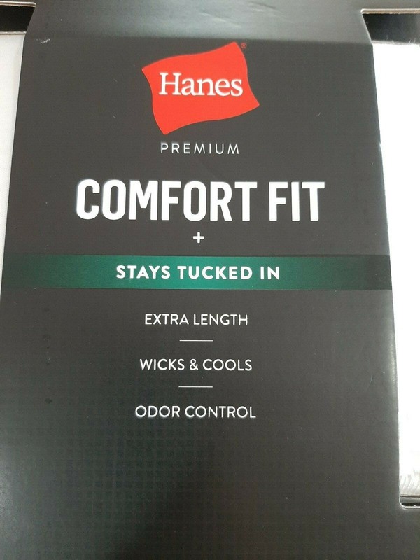 Hanes Premium Men's 3 Pack Comfort Fit Crew T-Shirts Size Medium White X Length gallery