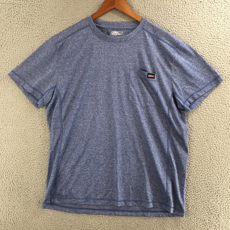 Genuine Dickies T-Shirt Mens XL Short Sleeve Crew Neck Pullover Casual Blue