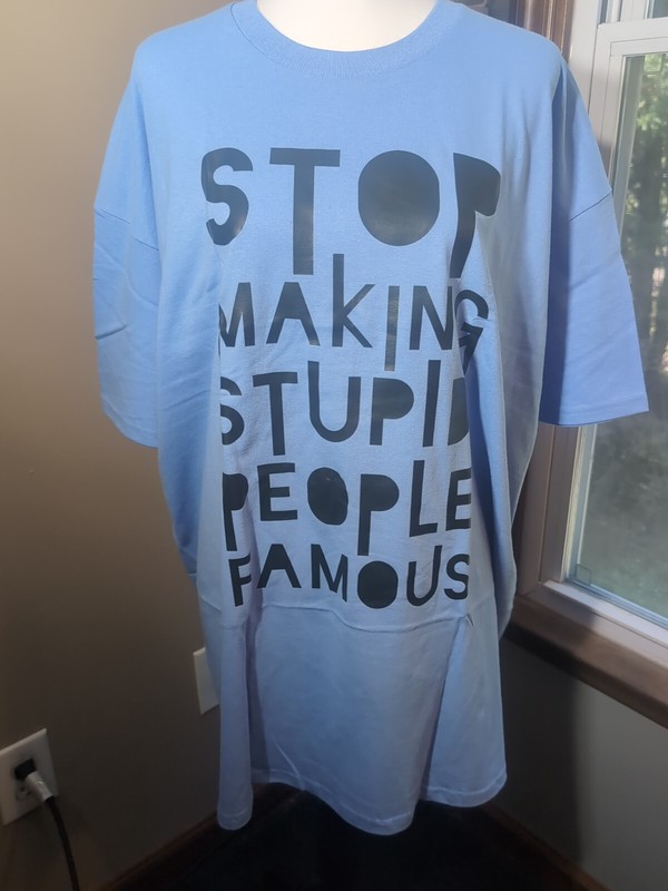Men’s Stop Making Stupid People Famous Short Sleeve Size 2xl