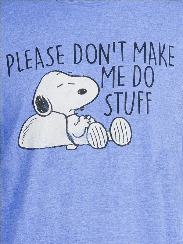Peanuts Snoopy Men's & Big Men's Short Sleeve Tee Shirt☆Size Small gallery