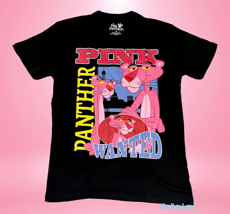 New The Pink Panther Wanted 1963 Classic Mens Vintage T-Shirt