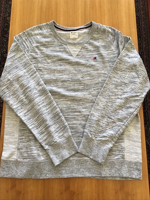 CHAMPION MENS TEXTURED FRENCH TERRY PULLOVER SWEATSHIRT, SIZE XXL