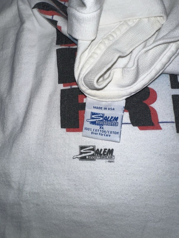 Vintage Salem Sportswear SkyBox Clyde Drexler NBA Portland Trailblazers XL Tee gallery