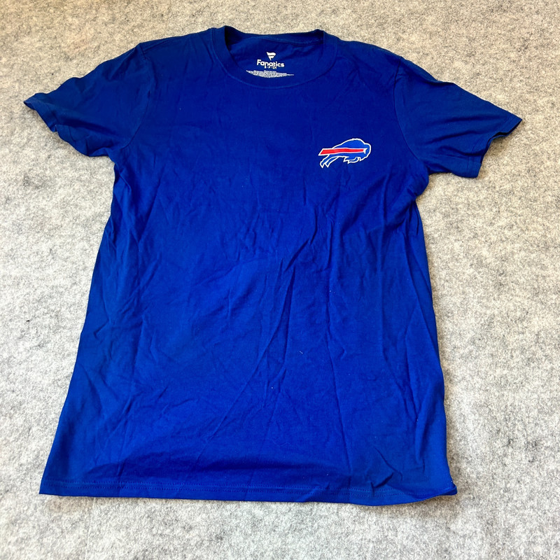 Buffalo Bills NFL Fanatics Number 1 Dad T Shirt Small Blue Football Short Sleeve