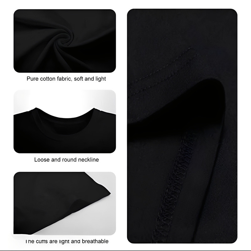 Men's Casual T-Shirt - Solid Color, Round Neck, Machine Washable Polyester gallery