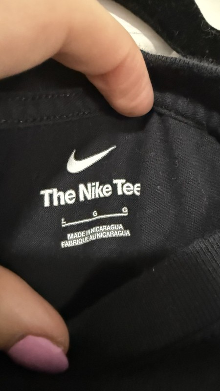 Black Nike Just Do It T-shirt Sz L gallery