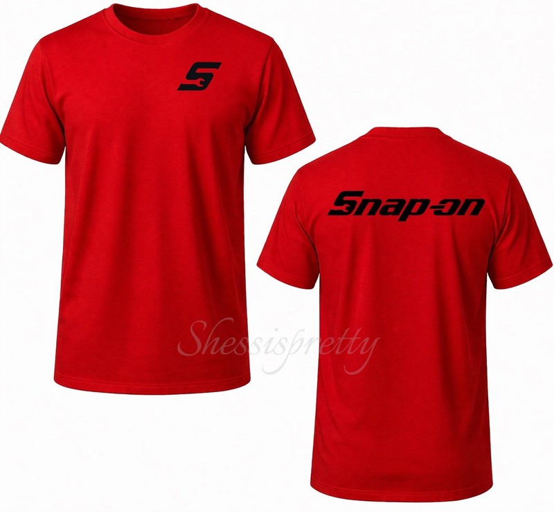 Snap-On Style Mechanic T-Shirt 100% Cotton | Work Shirt Men | Durable Graphic.