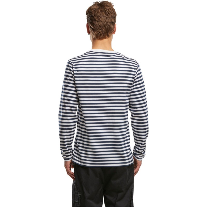 Brandit Jersey Shirt Stripe Long Sleeve Men's Striped Cotton Shirt gallery