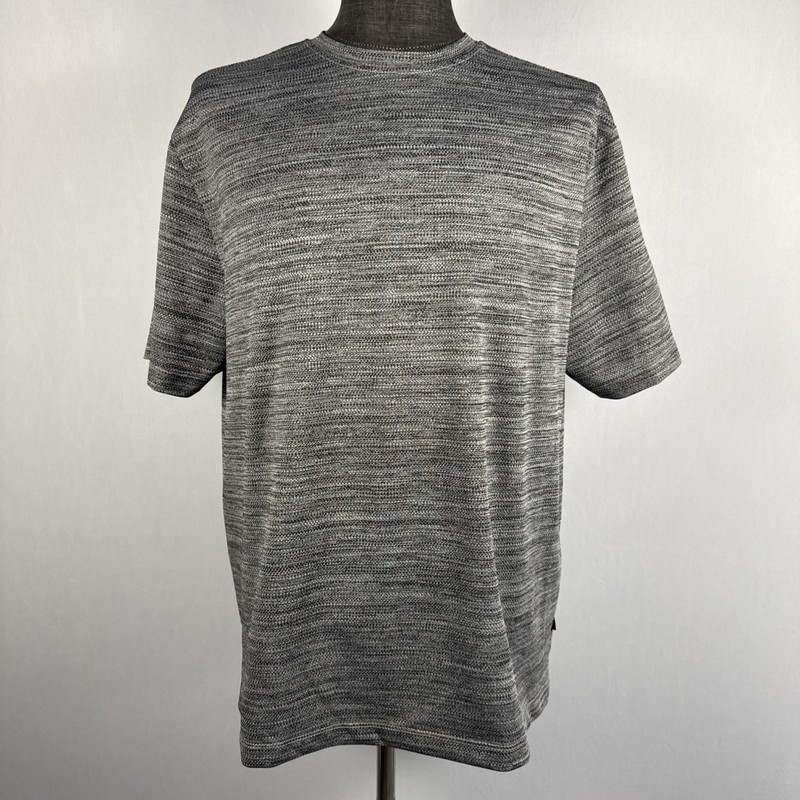 Kenneth Cole Stretch Fit T Shirt Men’s Size 1X Gray Polyester Spandex Blend