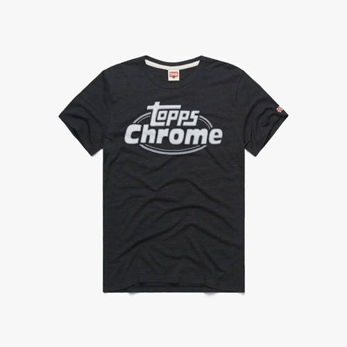 Homage Topps Chrome Black T-Shirt NEW WITH TAGS!^