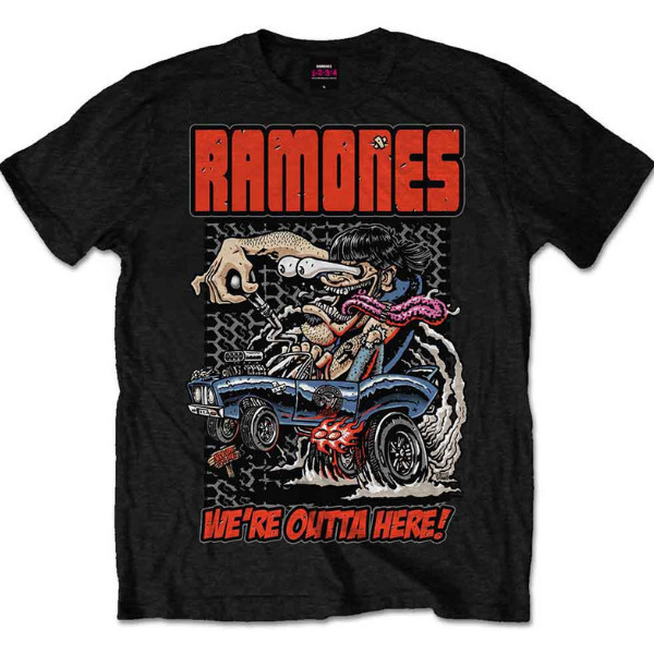 Ramones – Outta Here T-Shirt Graphic Crew Neck