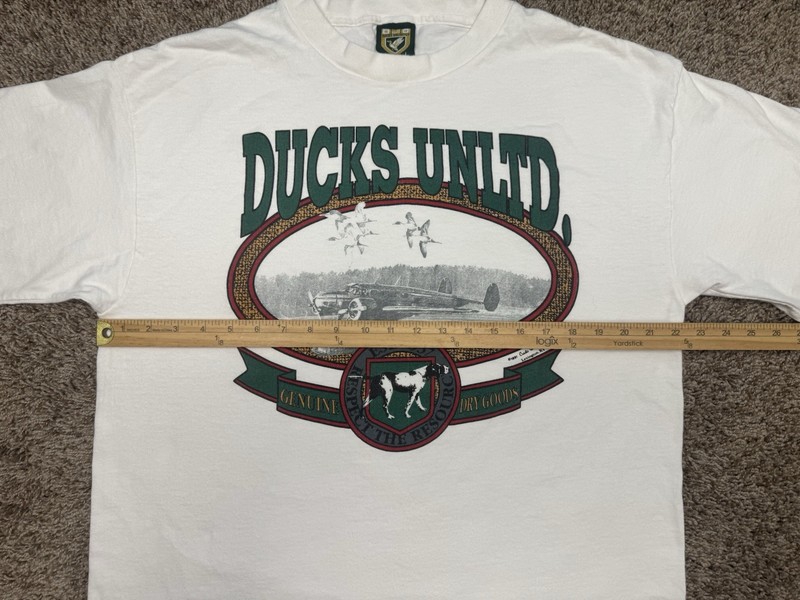 Vintage 90s Ducks Unlimited Shirt Mens Large Tall White Ducks 1991 Made In USA gallery