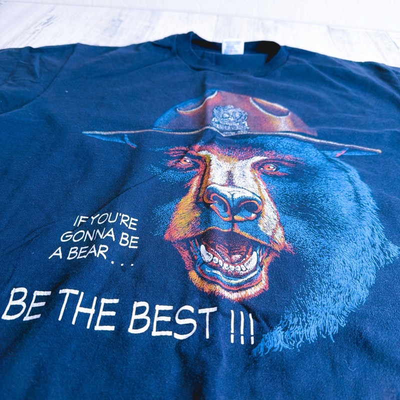 Vintage Shirt- Smokey The Bear Police 90s -Mens Size Large Black gallery