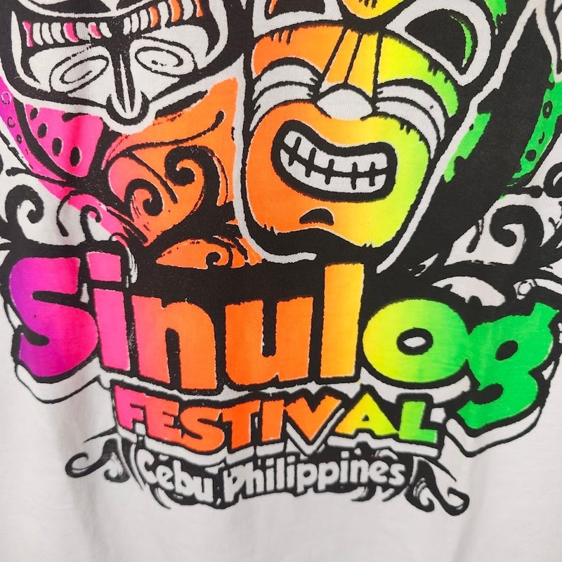 Sinulog Festival T Shirt Mens Size Large White Cebu Philippines Travel Souvenir gallery