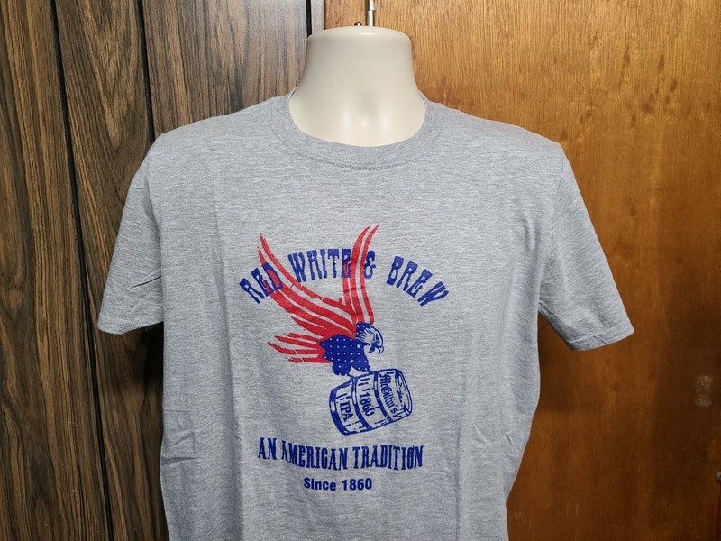 Red White & Blue Mc Gillins Philadelphias Oldest Bar Adult Medium Gray TShirt gallery