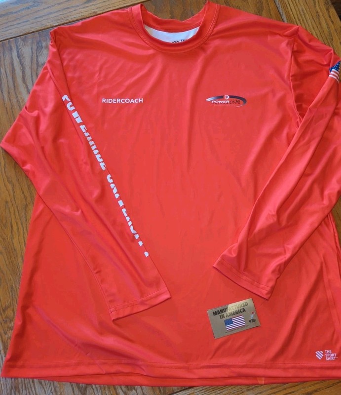 NWT The Sports Shirt Company Powerride University Red XXL Long Sleeve Shirt