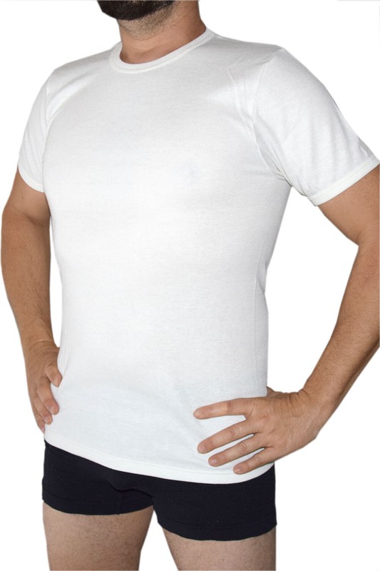 100% PURE COTTON MADE IN ITALY BODYPERFECT T-SHIRT BLACK & WHITE