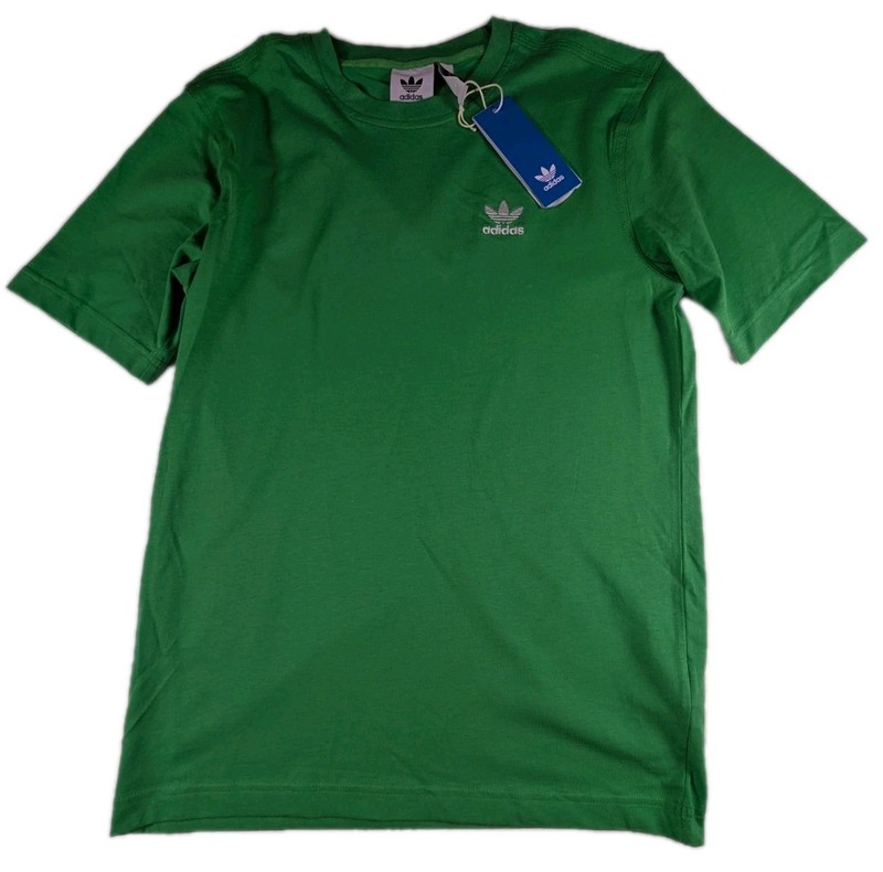 Adidas Trefoil Essentials Mens Size XS T-Shirt Energy Green 100% Cotton NWT