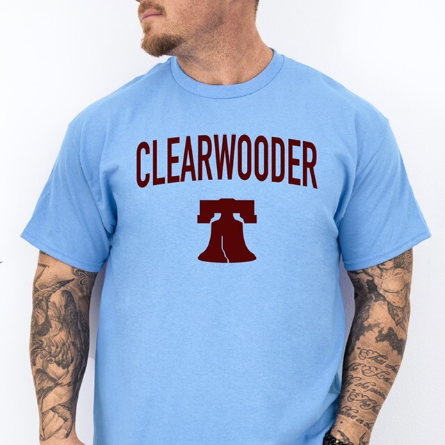 CLEARWOODER | Philadelphia Baseball themed Ring Spun Cotton T-Shirt gallery