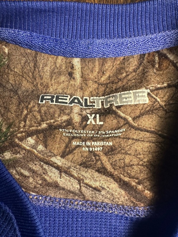 Blue And Gray Realtree Long Sleeve Size Men’s Xl gallery