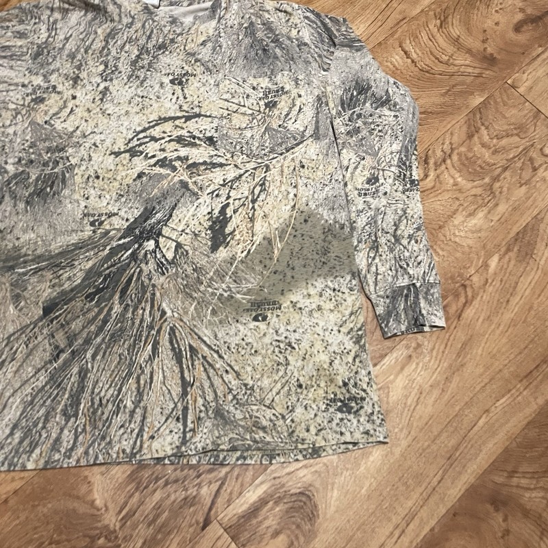 Vintage Mossy Oak Tshirt Men Size Large Hunting 3D Brush Camouflage Hunt Pocket gallery