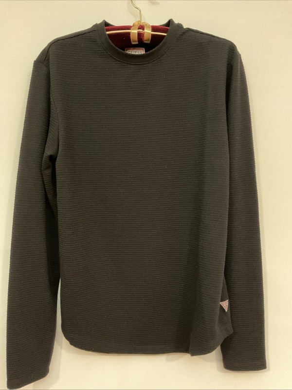 GUESS X-small Crew Neck Long Sleeve Shirt, FREE SHIPPING IN THE US48 CONTINENTAL
