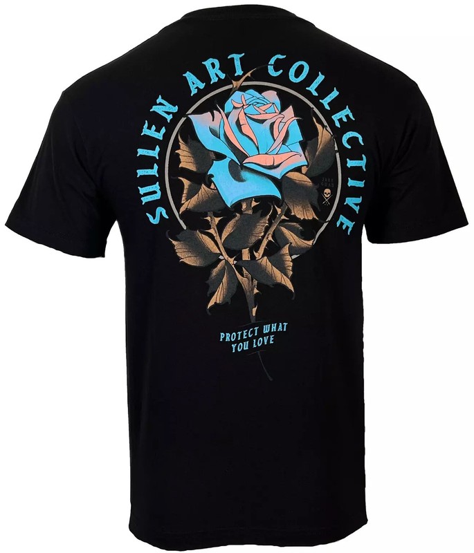 Sullen Men’s T-shirt JAKE ROSE Tattoos Urban Design Skull Premium Quality