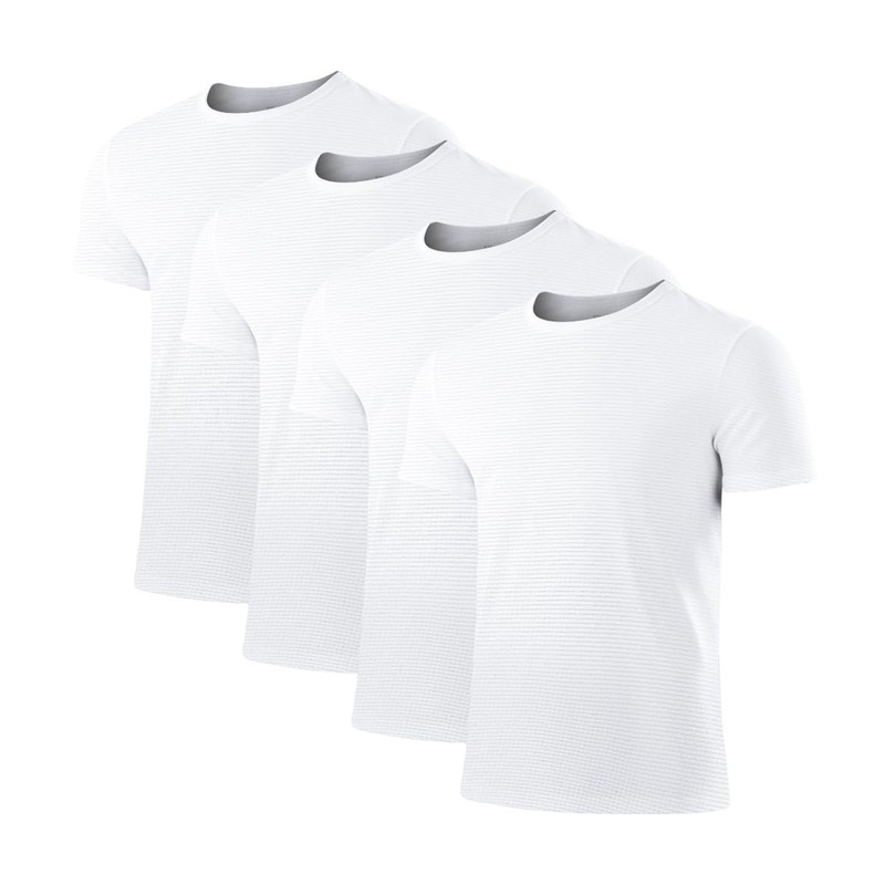 Men’s Quick Dry Fit Running T-Shirts 4 Pack Activewear Gym Shirts Breathable …