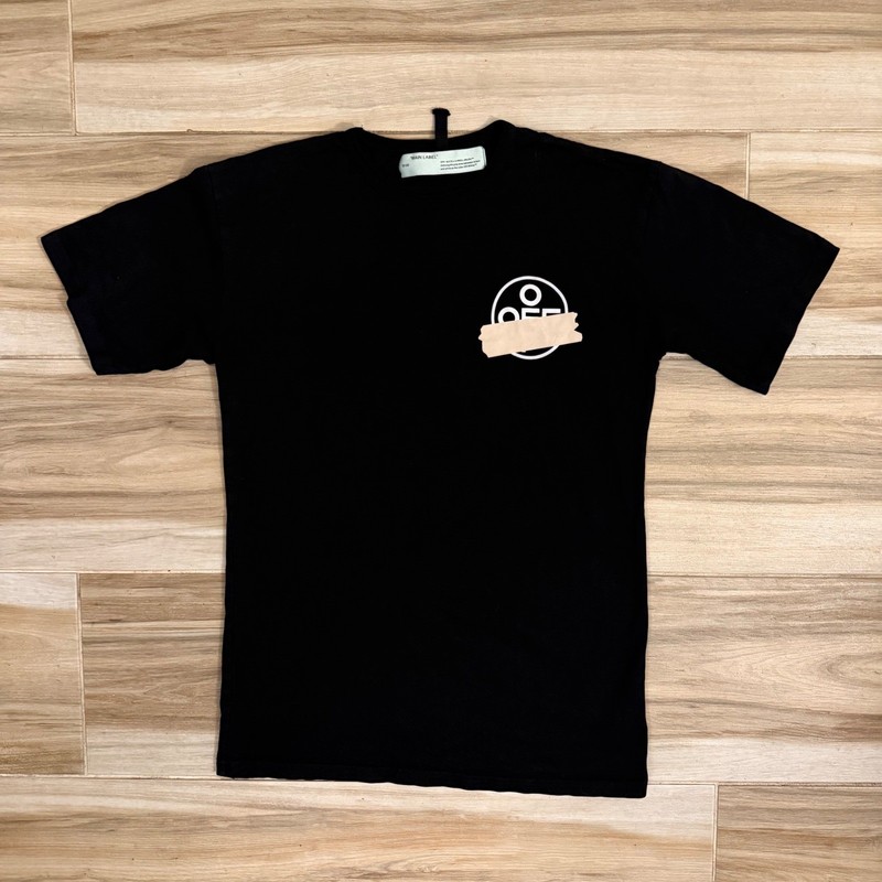 Off-White Virgil Abloh Tape Arrows Graphic T-Shirt Black Mens S Replica