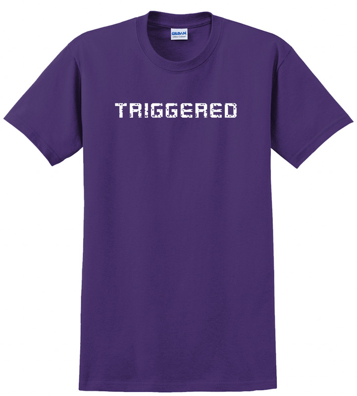 Triggered T-Shirt Short Sleeve Graphic Tee Unisex Apparel Text logo design gallery
