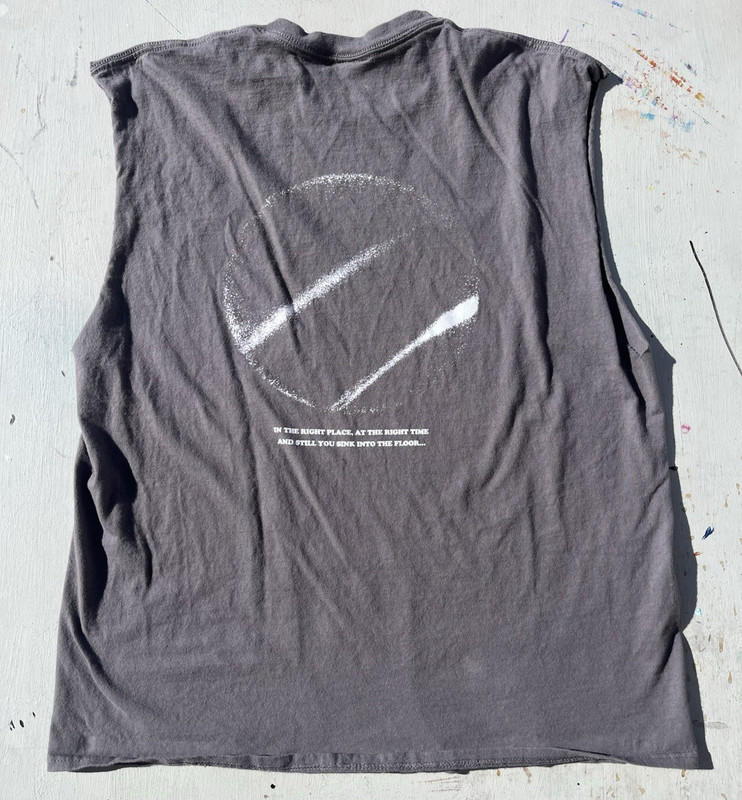 Men's Turnstile T-Shirt Gray Never Enough XL Hardcore Music New Age Cut-Off NYC gallery