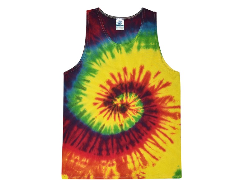 Multi-Color Tie Dye Tank Tops Sleeveless T-Shirts Adult S to XXXL Cotton gallery