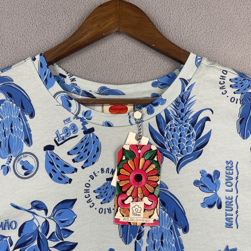 Farm Rio Shirt Mens XL Floral Fruta Anthropologie Short Sleeve Tee Designer NWT gallery