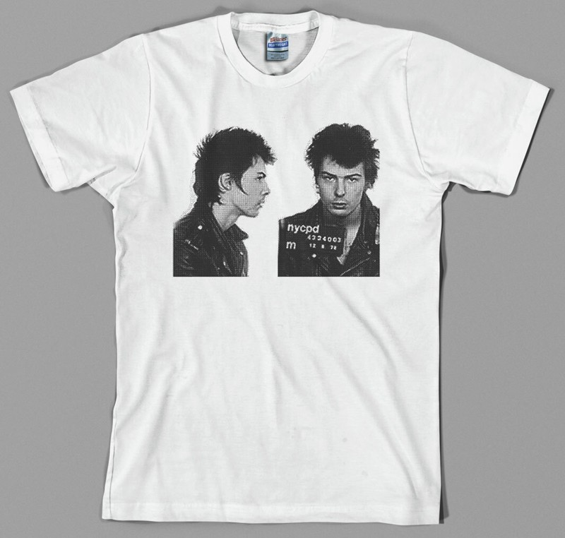Sid Vicious Mugshot T Shirt – sex, punk, rock, 70s, ramones, pistols, clash, uk