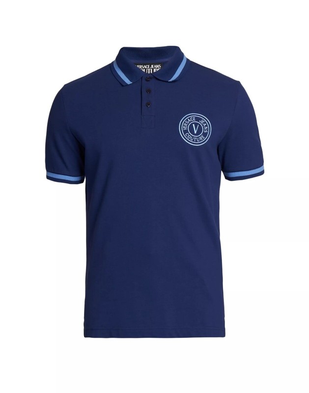 Men Versace Jeans Couture Logo Polo Shirt
