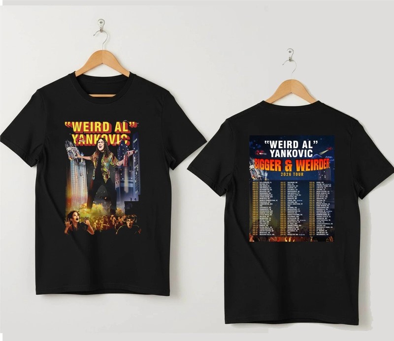 Weird Al Yankovic Bigger And Weirder 2026 Tour T-Shirt