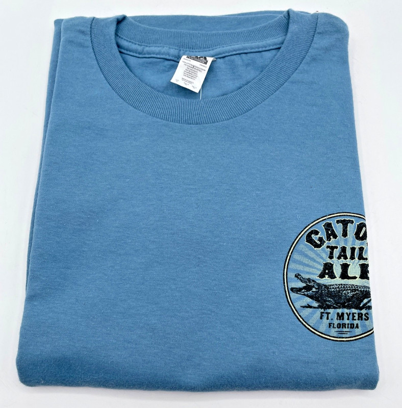New Mens Gator Tail Ale Graphic Tee T-Shirt Ft. Myers FL Screen Print T-Shirt
