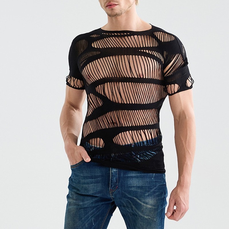Men Mesh Tops Brand New Condition Comfortable Fit Polyester Spandex Blend gallery