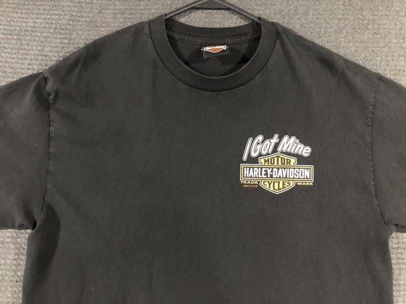 Harley Davidson I Got Mine Great River Road Illinois T Shirt Large Black gallery