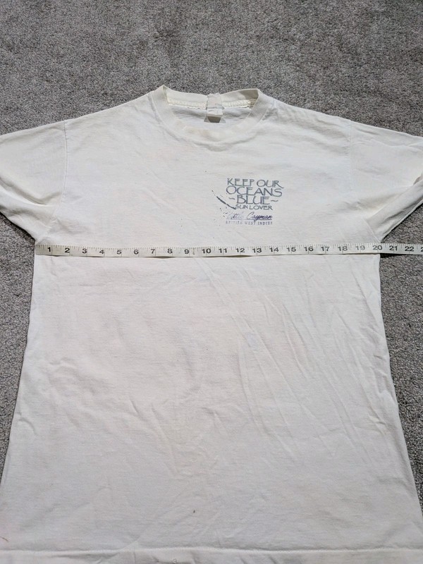 Vintage Nature Aquatic Shirt "Keep Our Oceans Blue" Size Large Single Stitch gallery