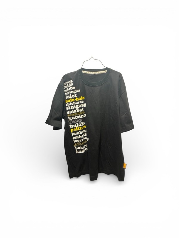 Philippine Novelty, Food, Black T-Shirt, Size Medium Unisex