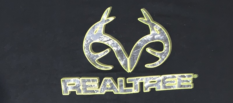 2XL Real Tree Black And Green Camo Horn Logo Short Sleeve Tee NWT RT6