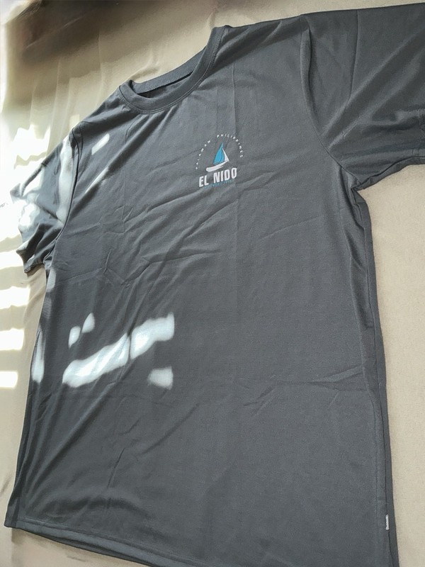 El Nido Palawan Philippines Grey Athletic Stretchable T-Shirt 3XL Double XLarge